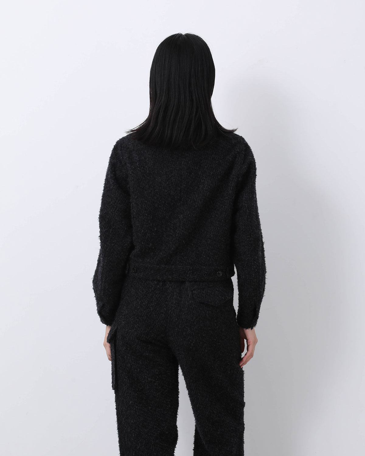 BRUSHED WOOL ZIP SHORT JACKET (WOMEN'S)