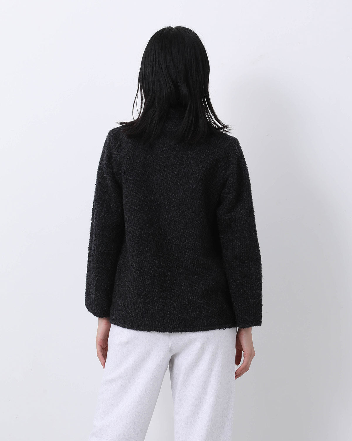 BRUSHED WOOL CARDIGAN JACKET (WOMEN'S)