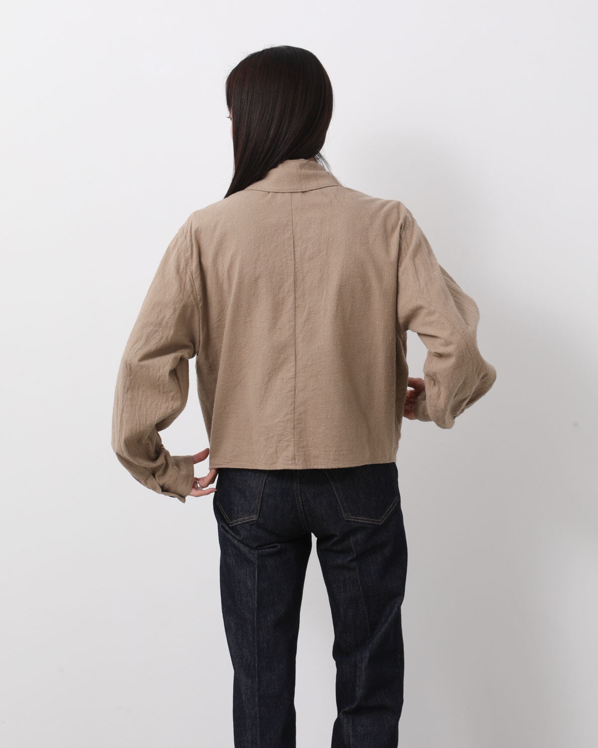 SILK/COTTON NEP SHORT JACKET (WOMEN'S)