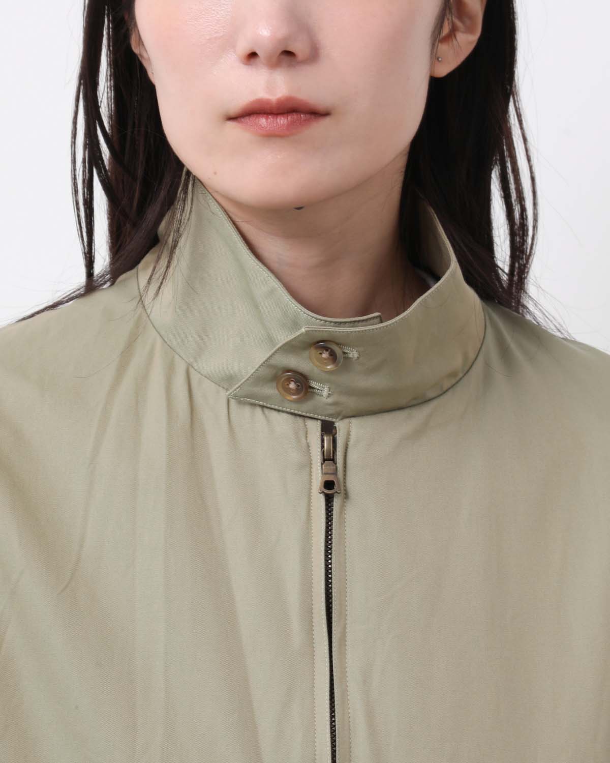 COTTON GABARDINE HARRINGTON JACKET (WOMEN'S)