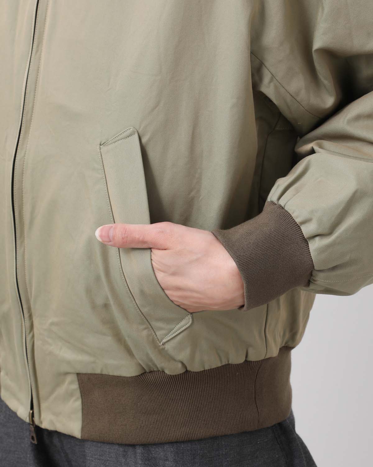 COTTON GABARDINE HARRINGTON JACKET (WOMEN'S)