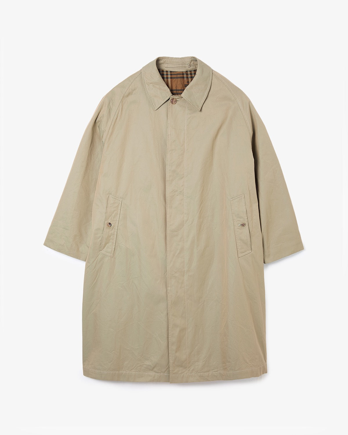 COTTON GABARDINE BALMACAAN COAT (WOMEN'S)