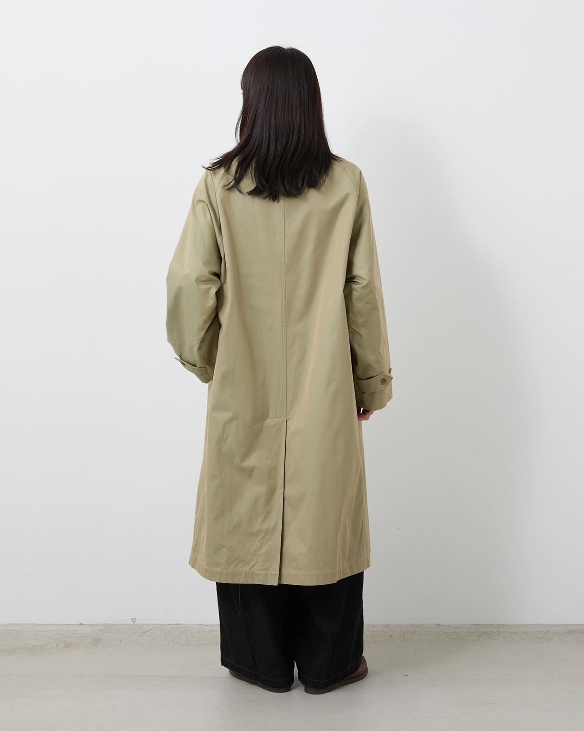 COTTON GABARDINE BALMACAAN COAT (WOMEN'S)