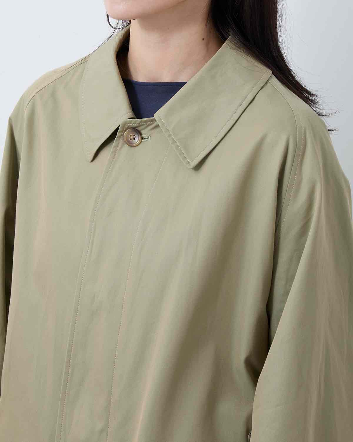 COTTON GABARDINE BALMACAAN COAT (WOMEN'S)