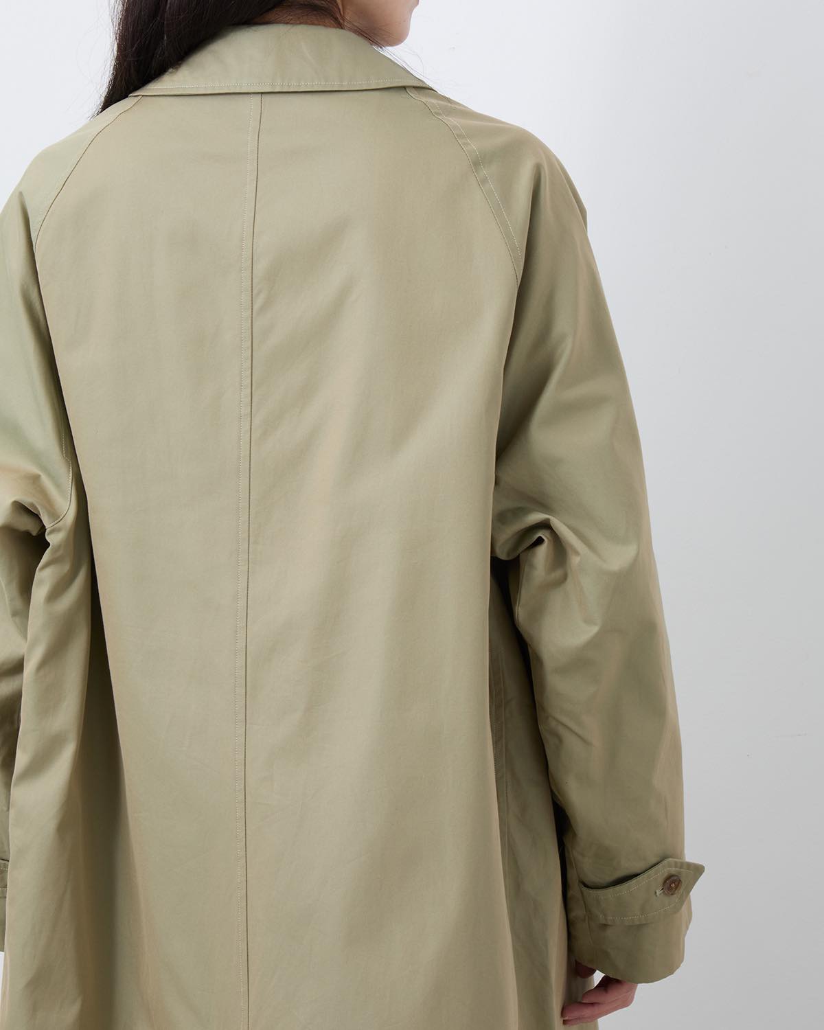 COTTON GABARDINE BALMACAAN COAT (WOMEN'S)