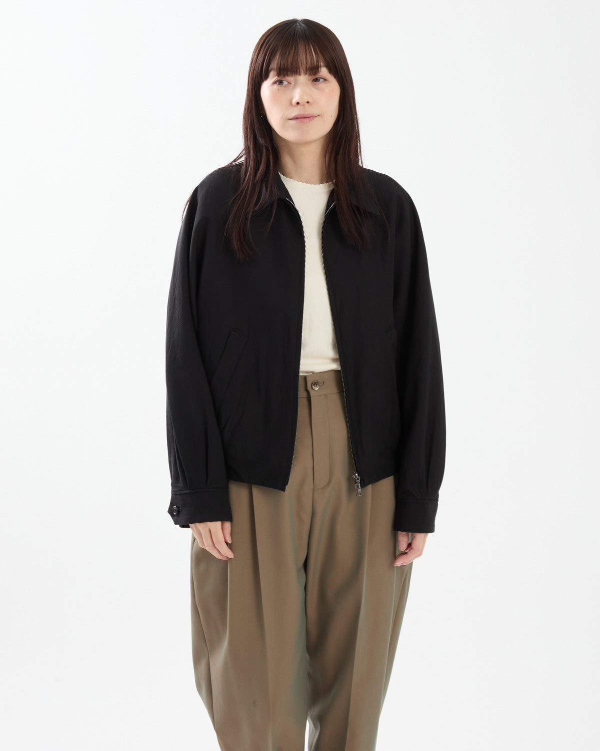 WASHED WOOL SILK SPORTS JACKET (WOMEN'S)