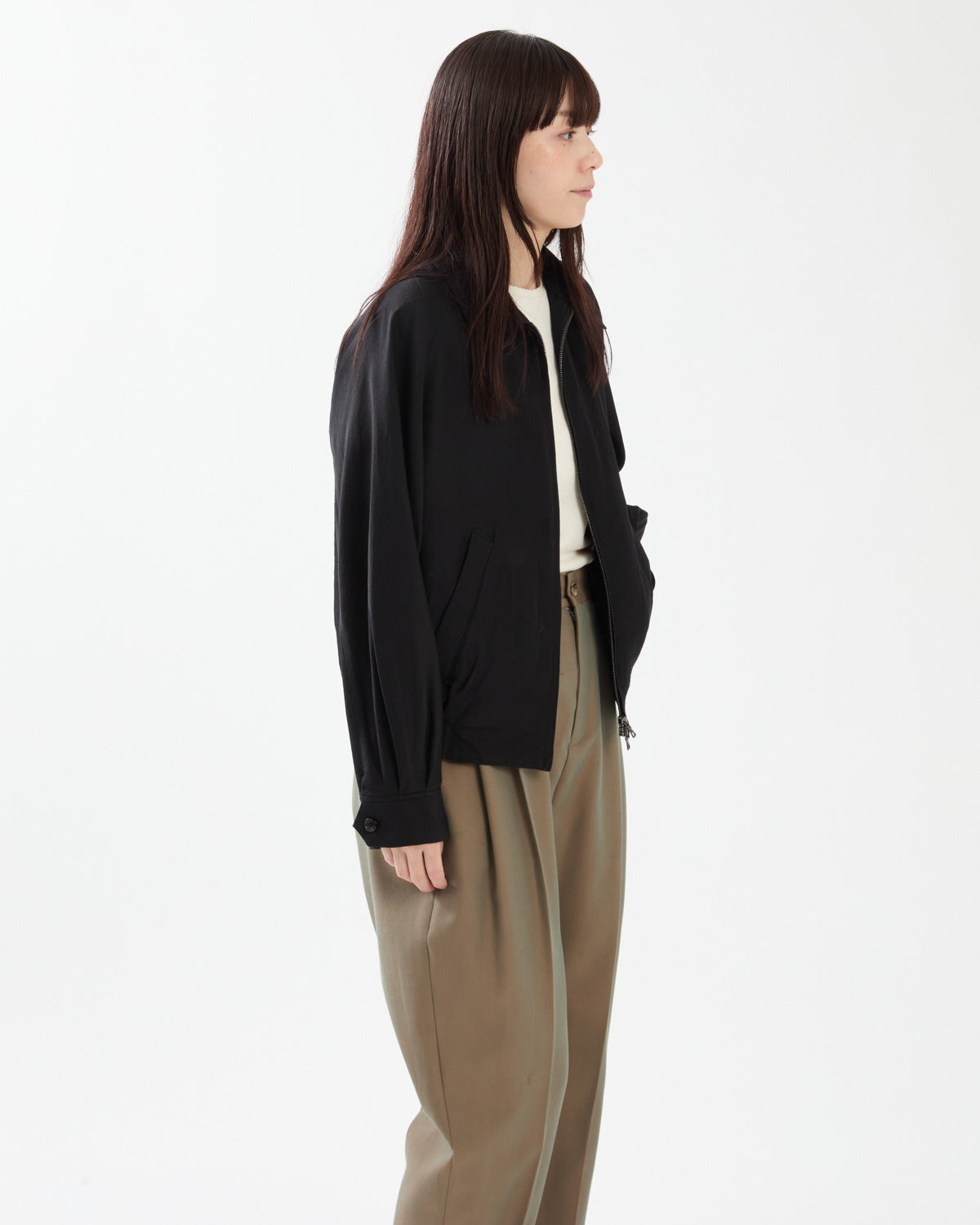 WASHED WOOL SILK SPORTS JACKET (WOMEN'S)