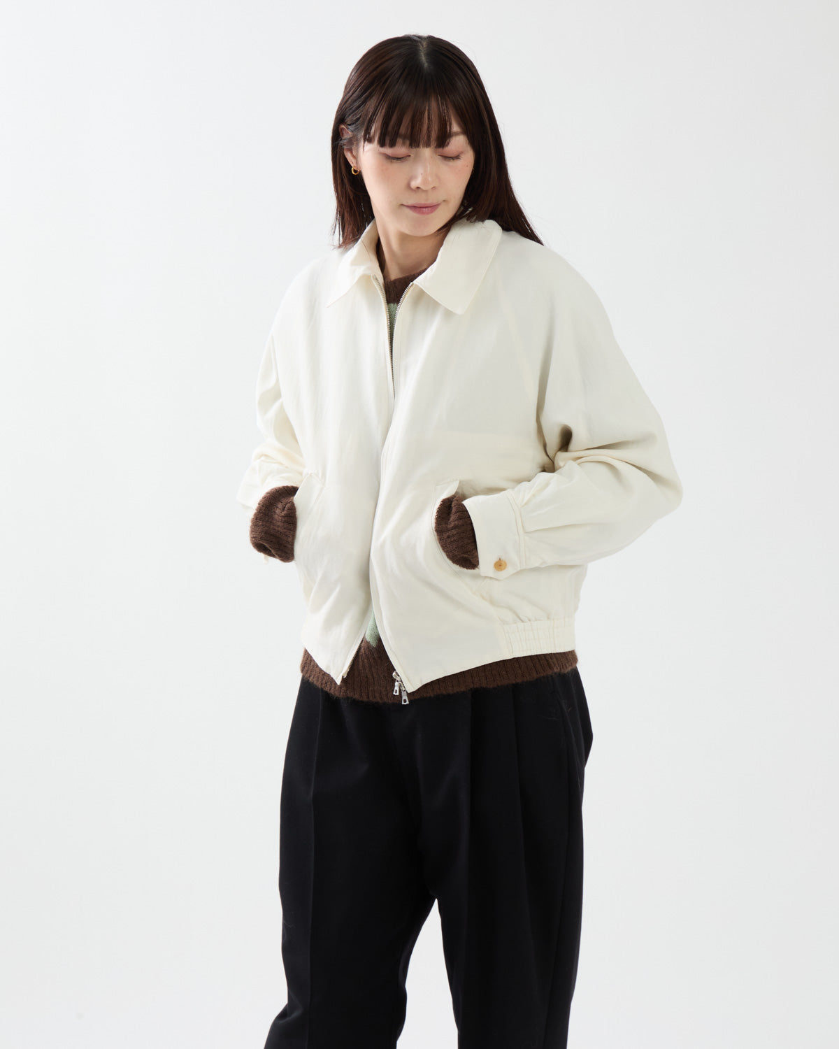 WASHED WOOL SILK SPORTS JACKET (WOMEN'S)