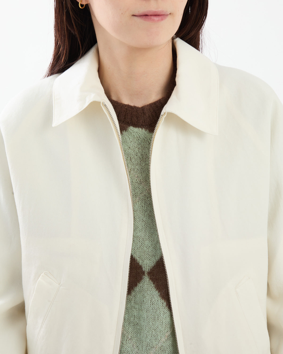 WASHED WOOL SILK SPORTS JACKET (WOMEN'S)