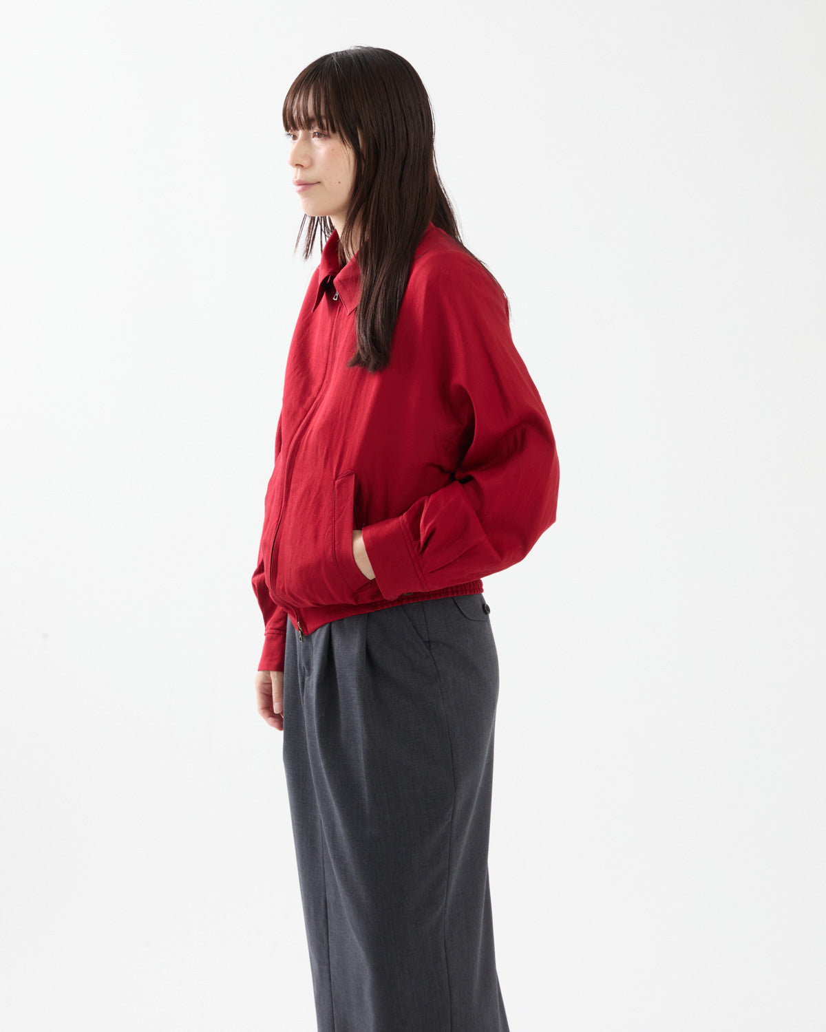 WASHED WOOL SILK SPORTS JACKET (WOMEN'S)