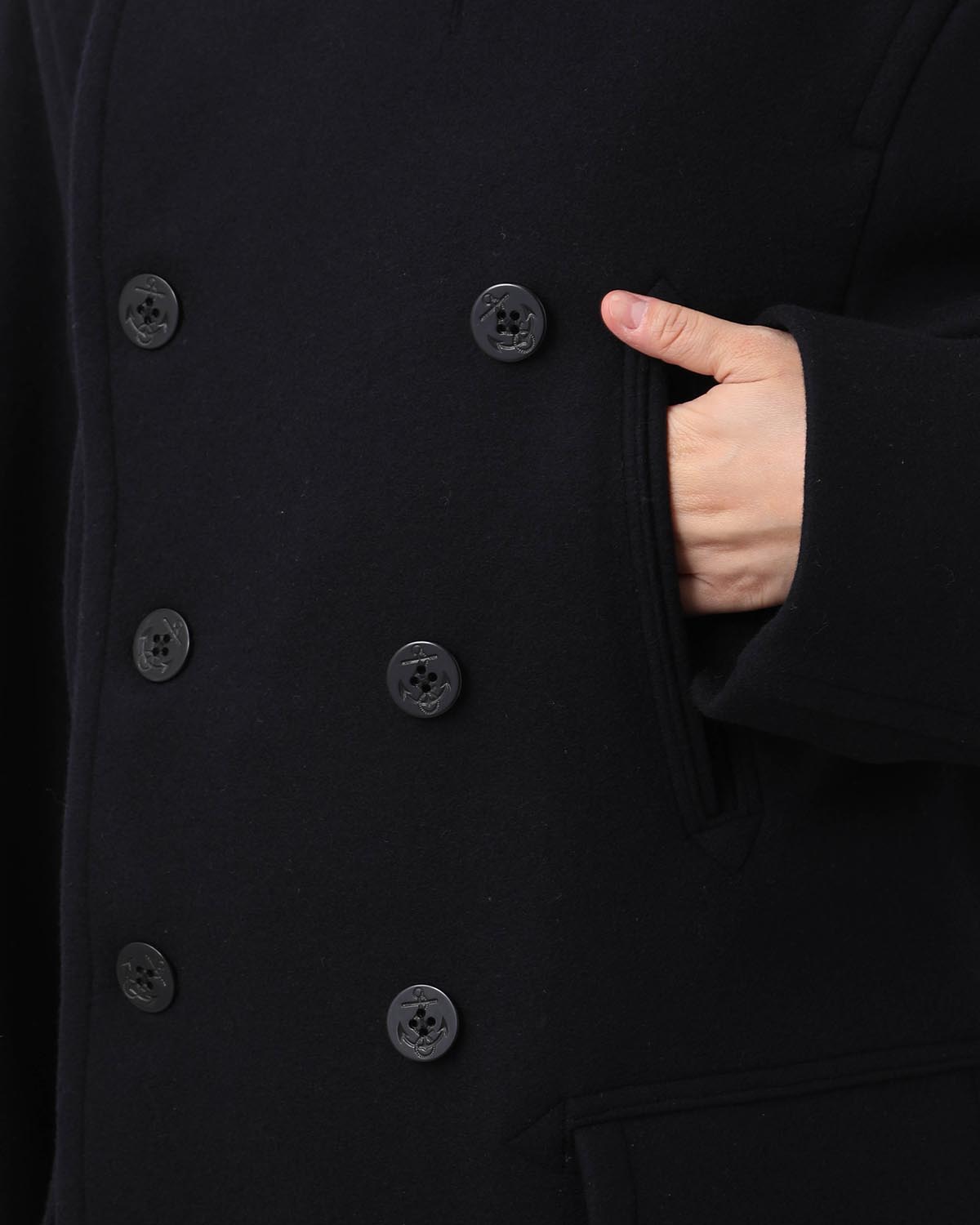 WOOL MELTON 10B PEA COAT