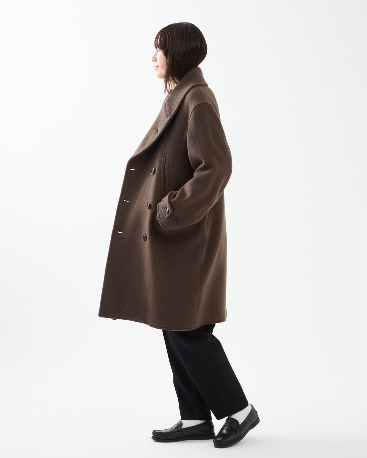 WOOL MELTON MACKINAW COAT
