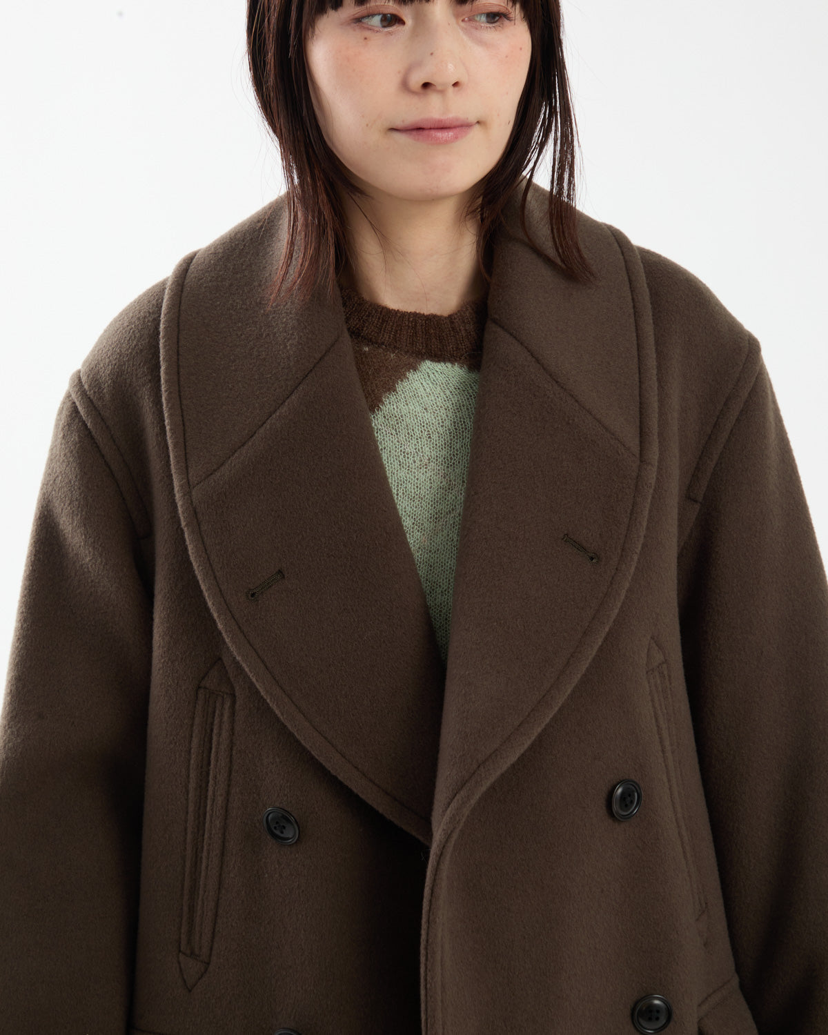 WOOL MELTON MACKINAW COAT