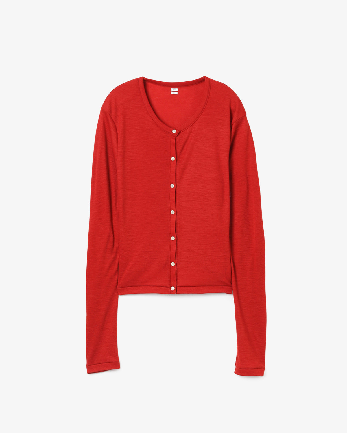 WOOL RIB CARDIGAN