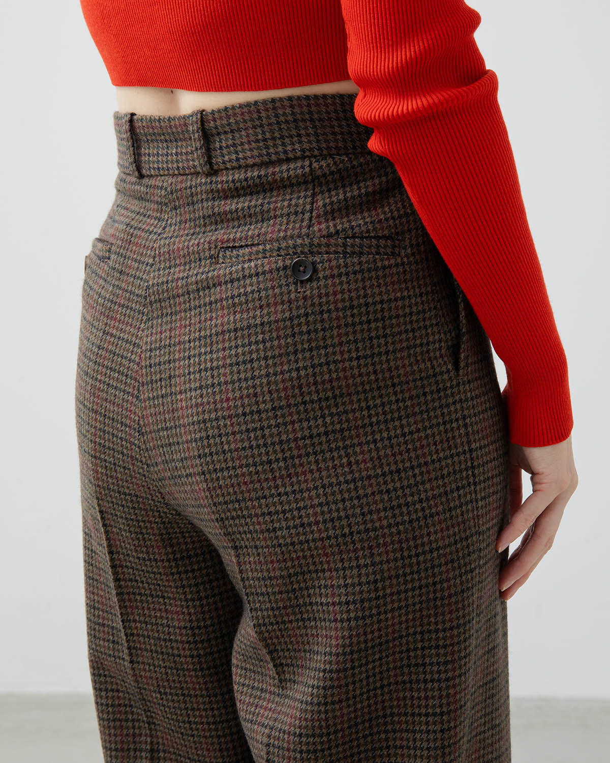 CLASSIC HOUNDSTOOTH TROUSERS (WOMEN'S)