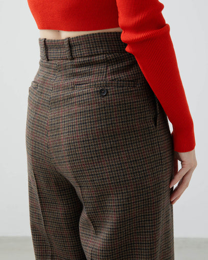 CLASSIC HOUNDSTOOTH TROUSERS (WOMEN'S)