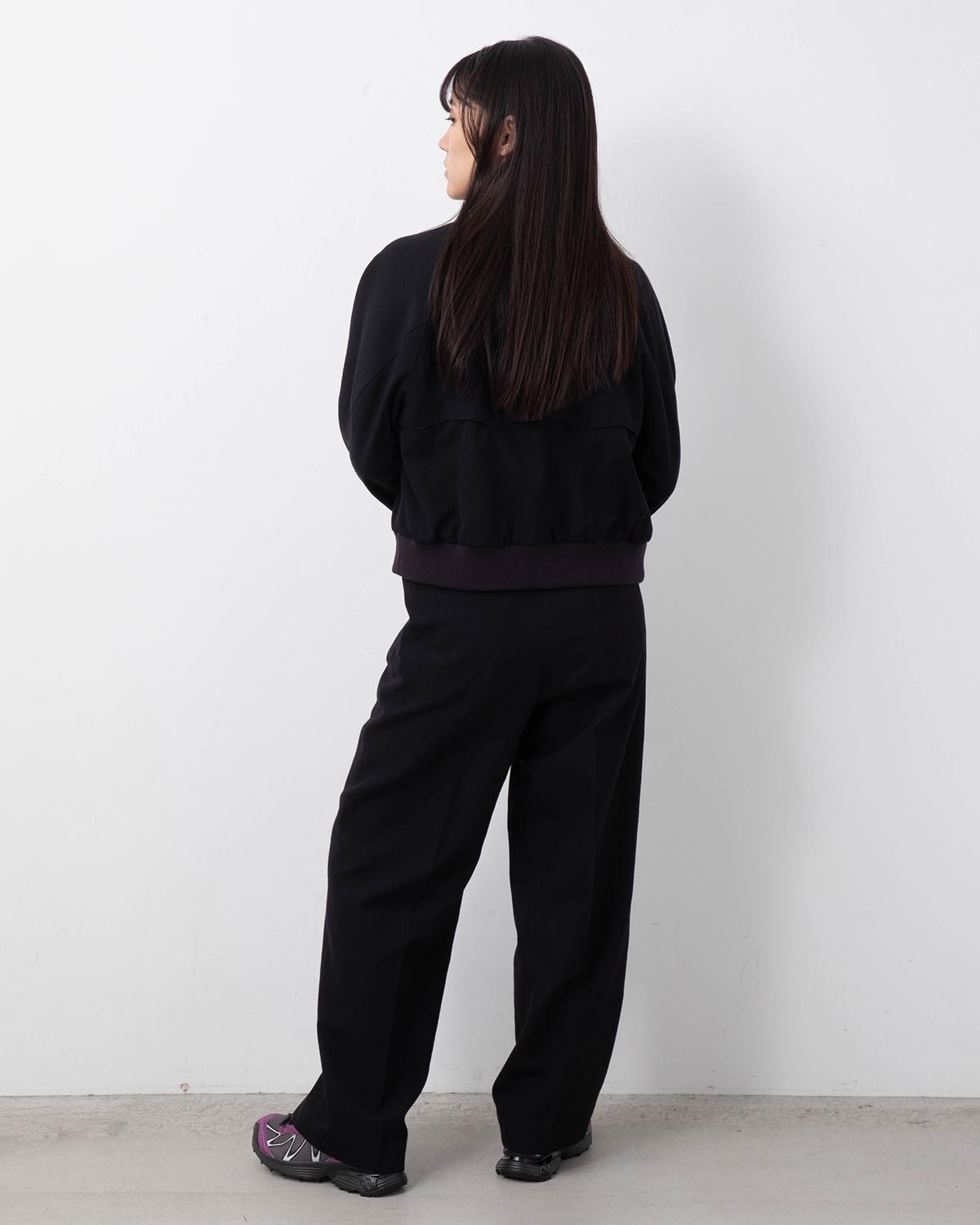 WOOL GABARDINE TROUSERS