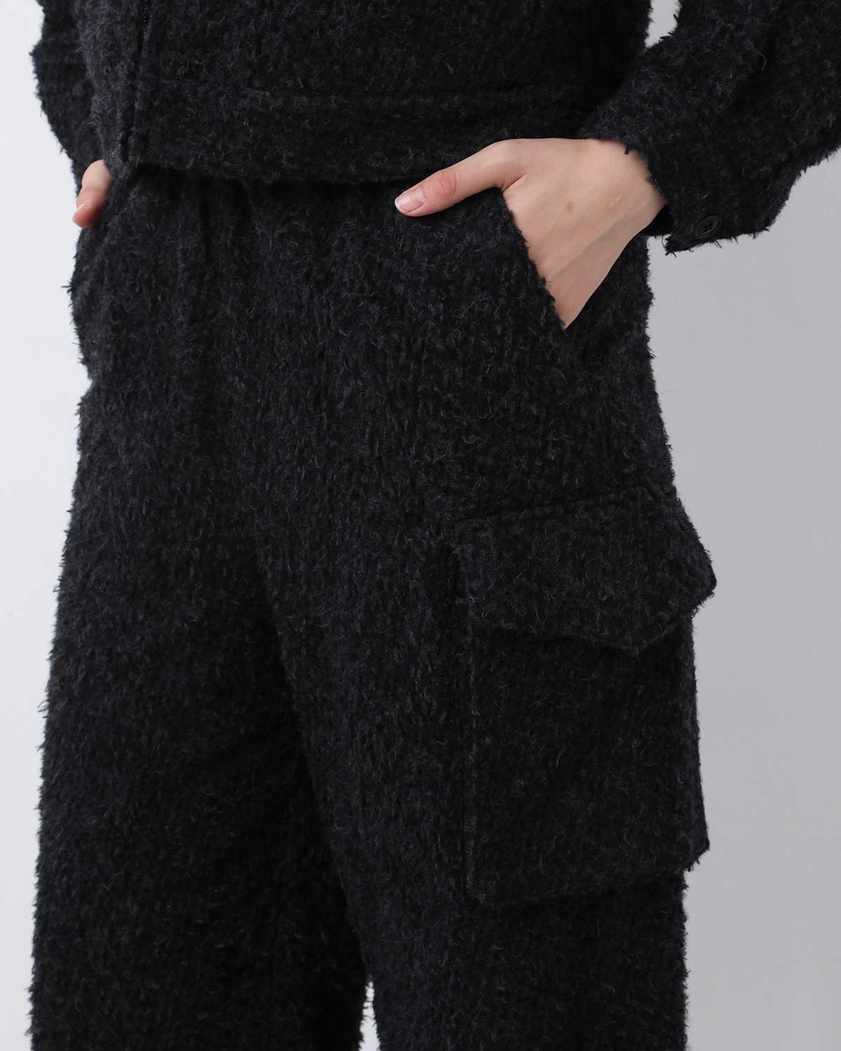 BRUSHED WOOL SIDE SEAMLESS 4P PANTS(WOMEN'S)