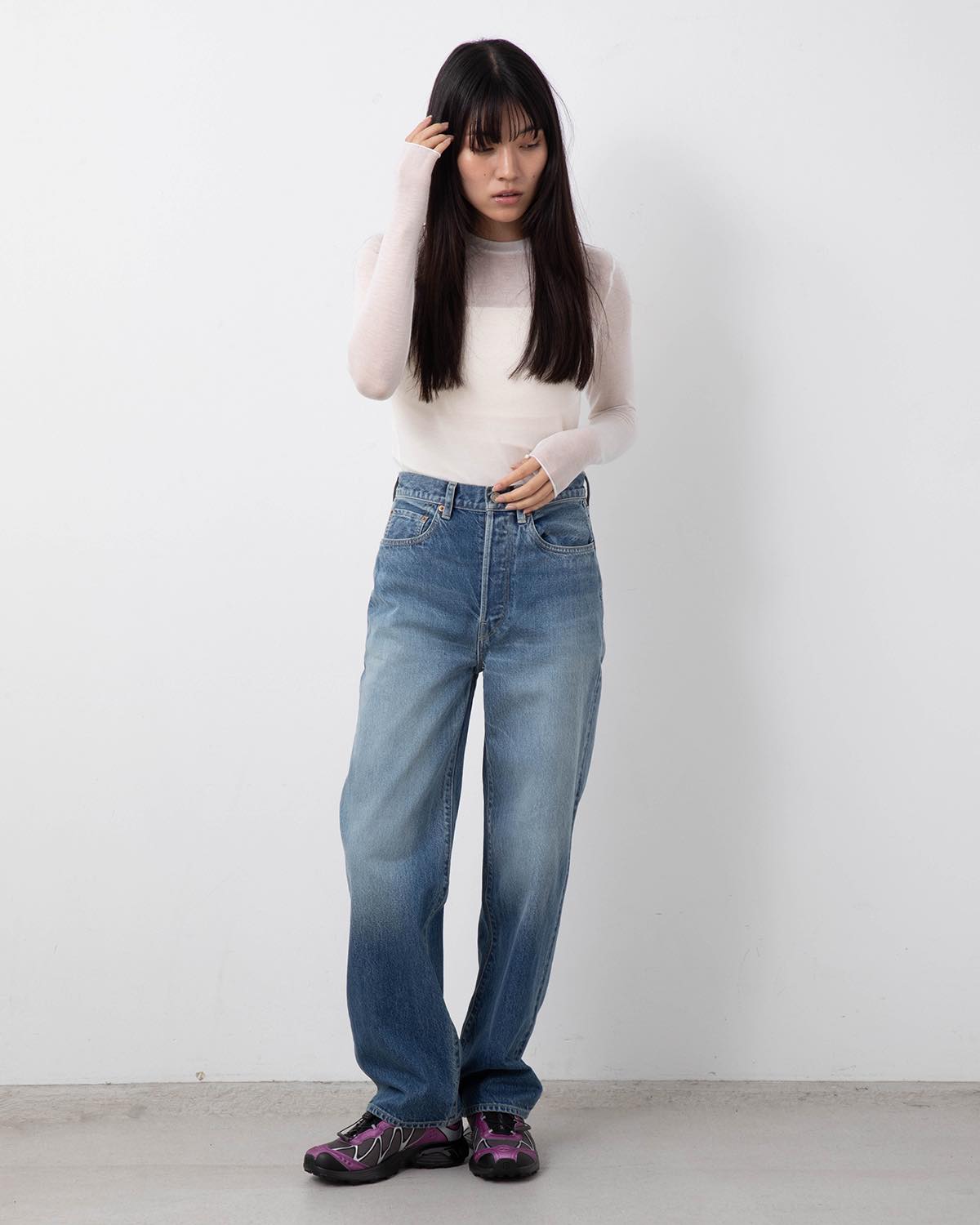 13.5OZ DENIM PANTS NARROW (WOMEN'S)