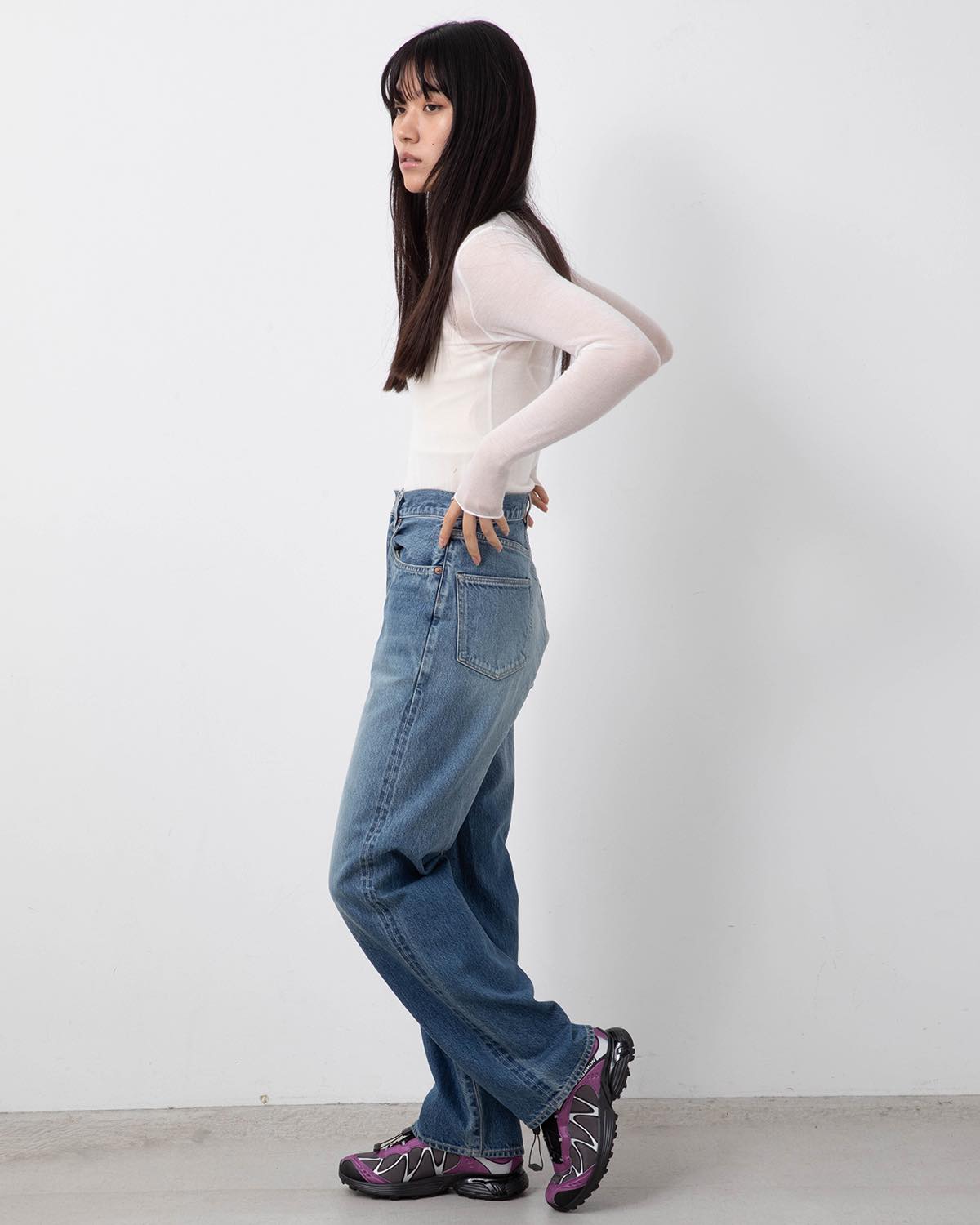 13.5OZ DENIM PANTS NARROW (WOMEN'S)