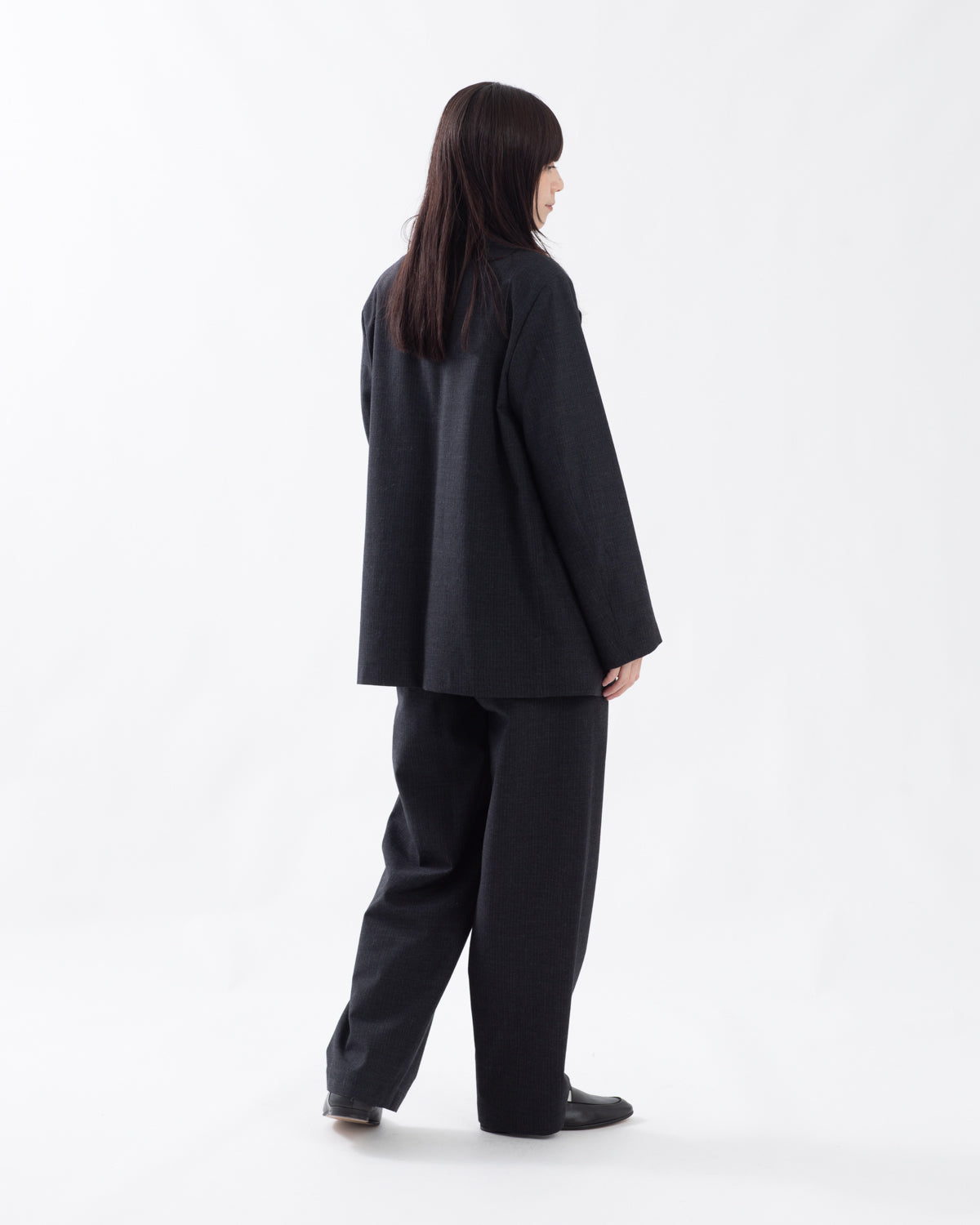 WOOL RAMIE MOHAIR SIDE SEAMLESS PANTS  (WOMEN'S)