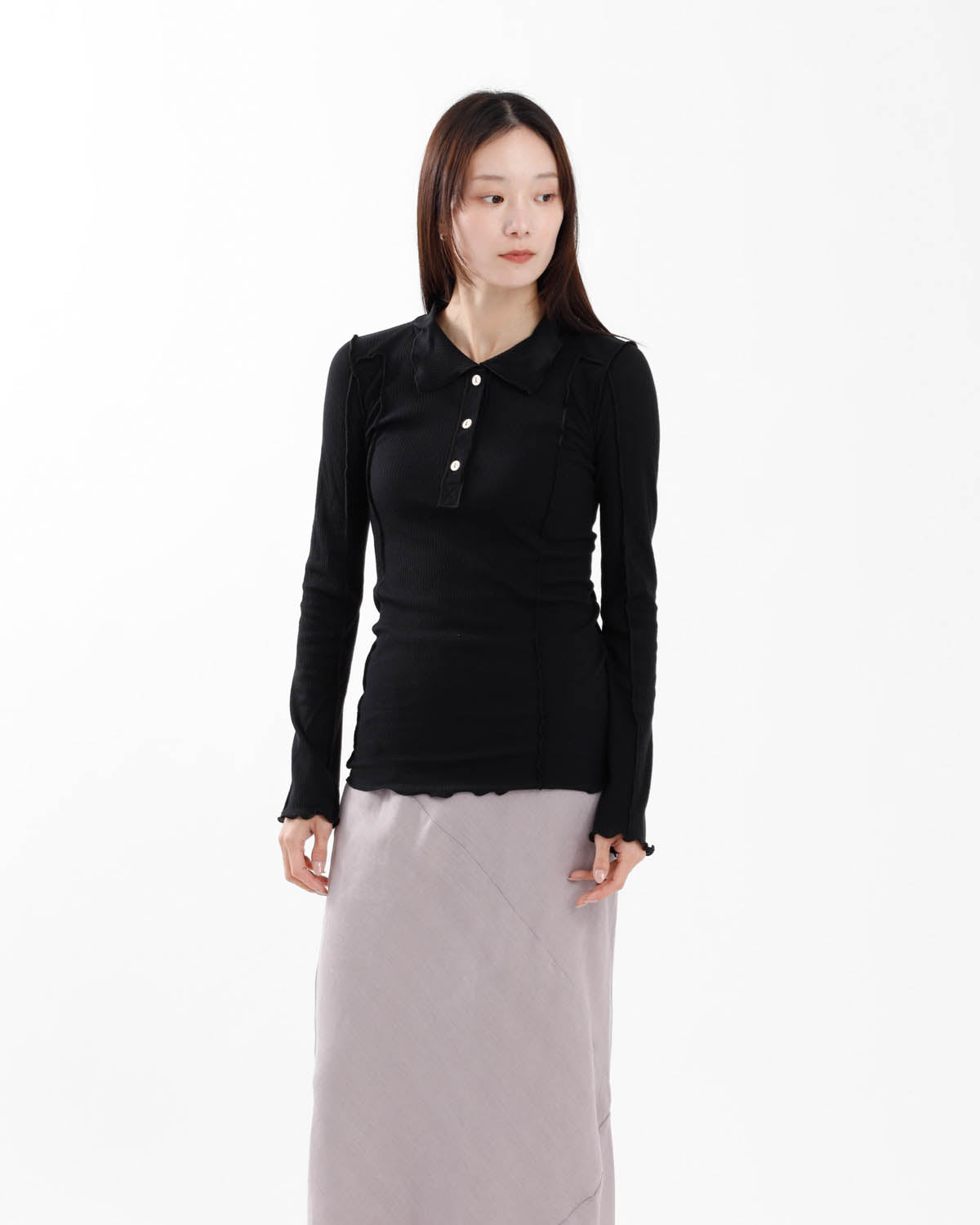 OMATO POLO LONG SLEEVE TEE