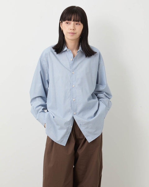 CLORE+cloreクロレRound Tael Shirtラウンドテールシャツ Twisted Silk Shirt — Light Cream – La Garçonne