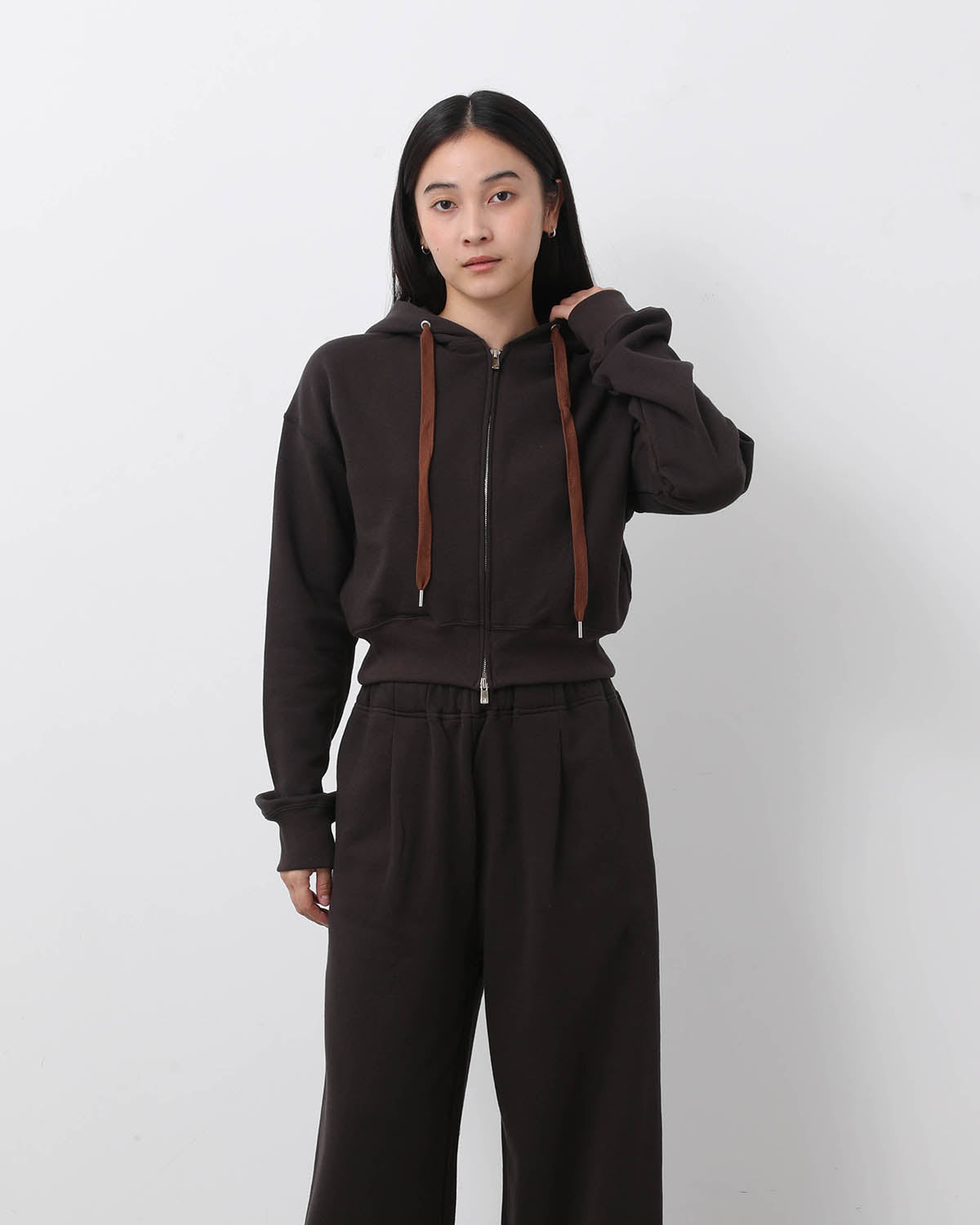 CO/WO URAKE SHORT ZIP HOODIE