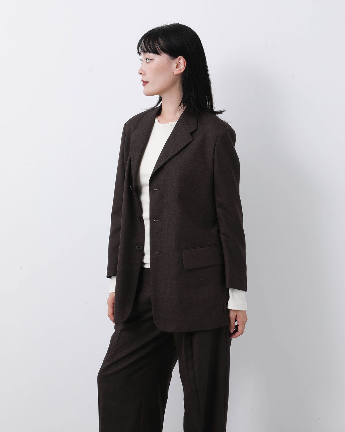 MIDDLEWOOL 3BUTTON LOOSEJACKET (WOMEN'S)