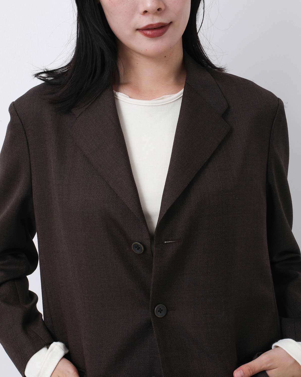 MIDDLEWOOL 3BUTTON LOOSEJACKET (WOMEN'S)