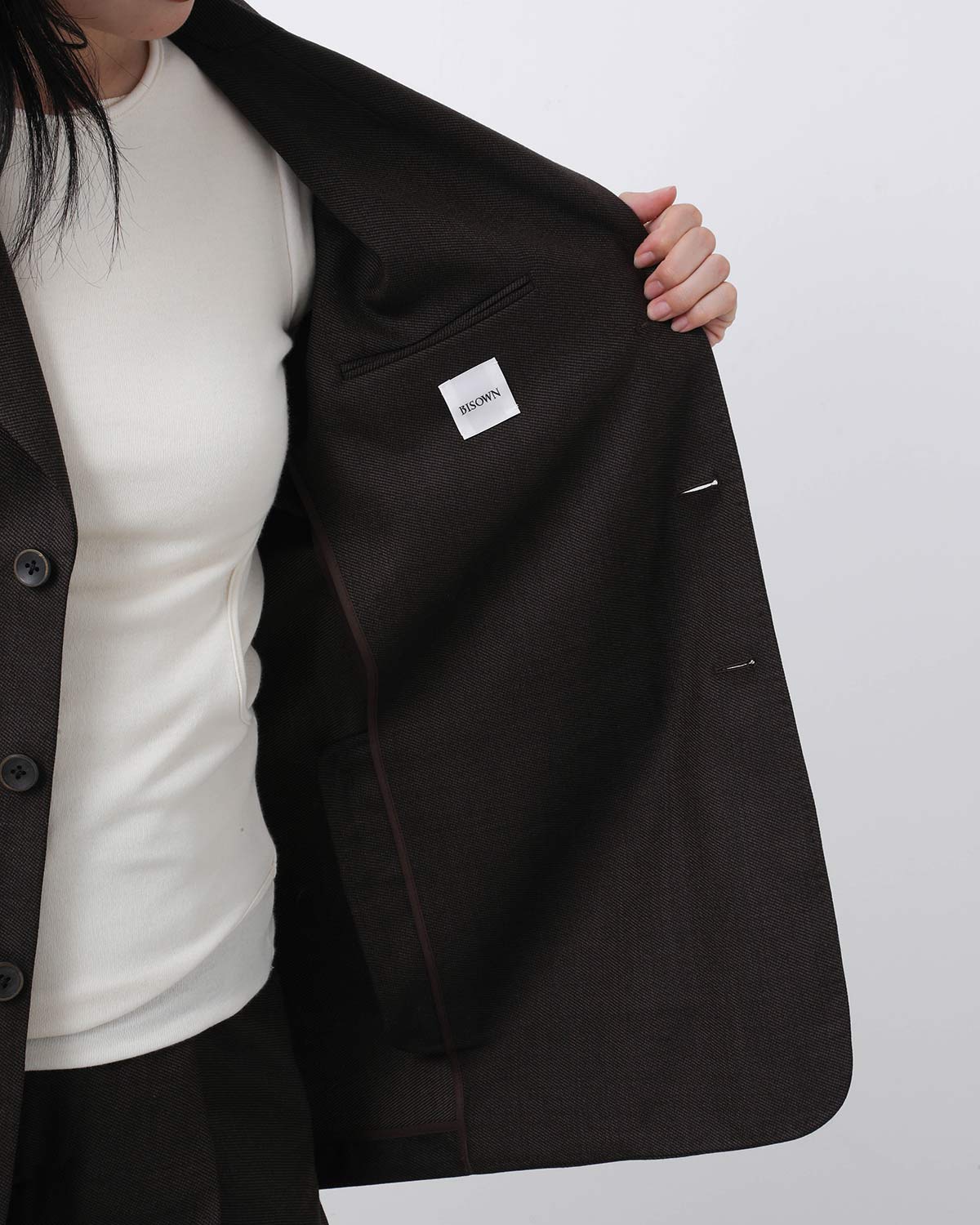 MIDDLEWOOL 3BUTTON LOOSEJACKET (WOMEN'S)