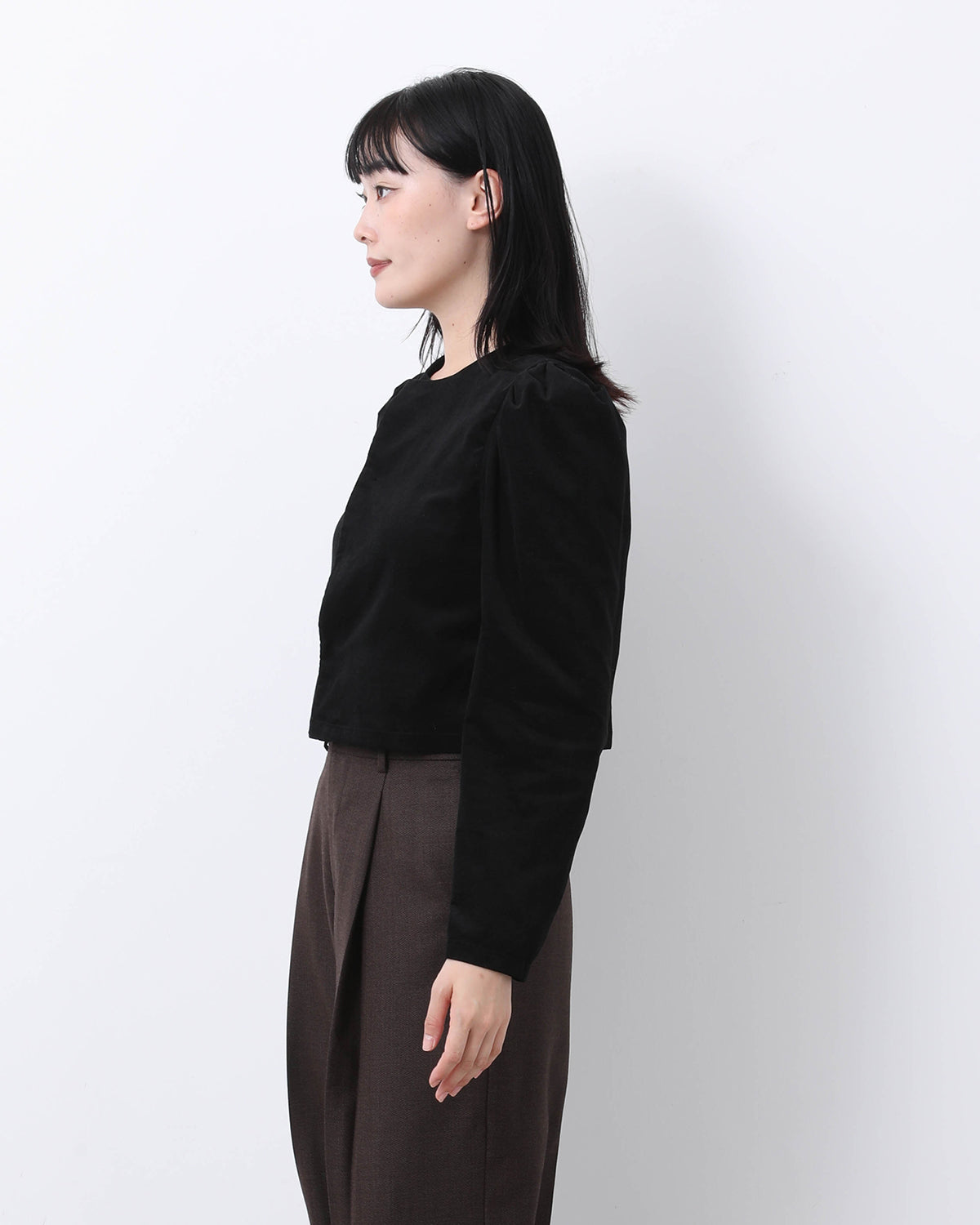 LIGHT CORDUROY BIGSNAP BLOUSE