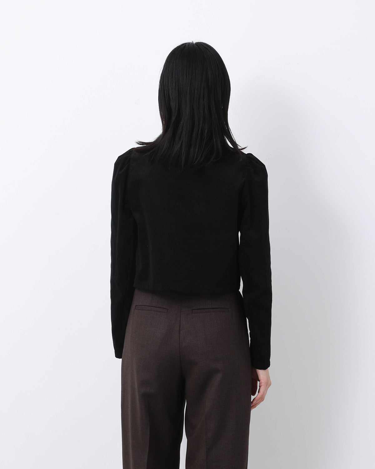 LIGHT CORDUROY BIGSNAP BLOUSE