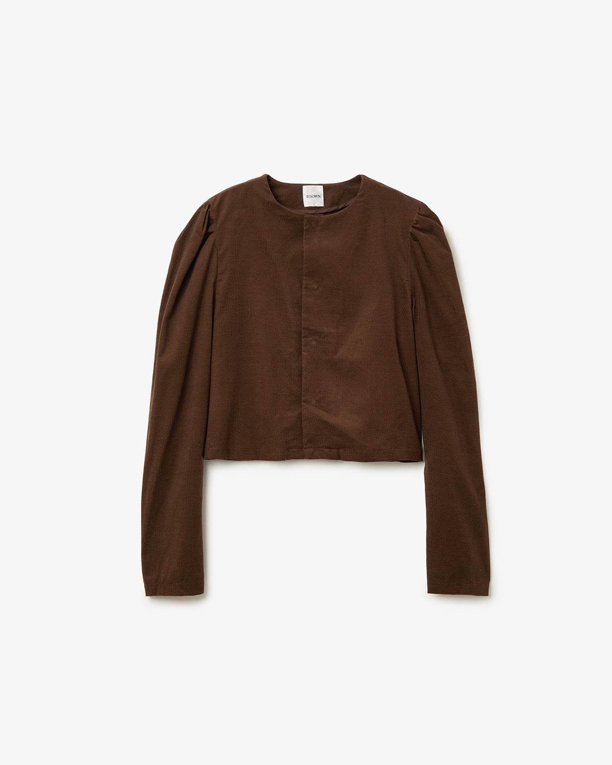 LIGHT CORDUROY BIGSNAP BLOUSE