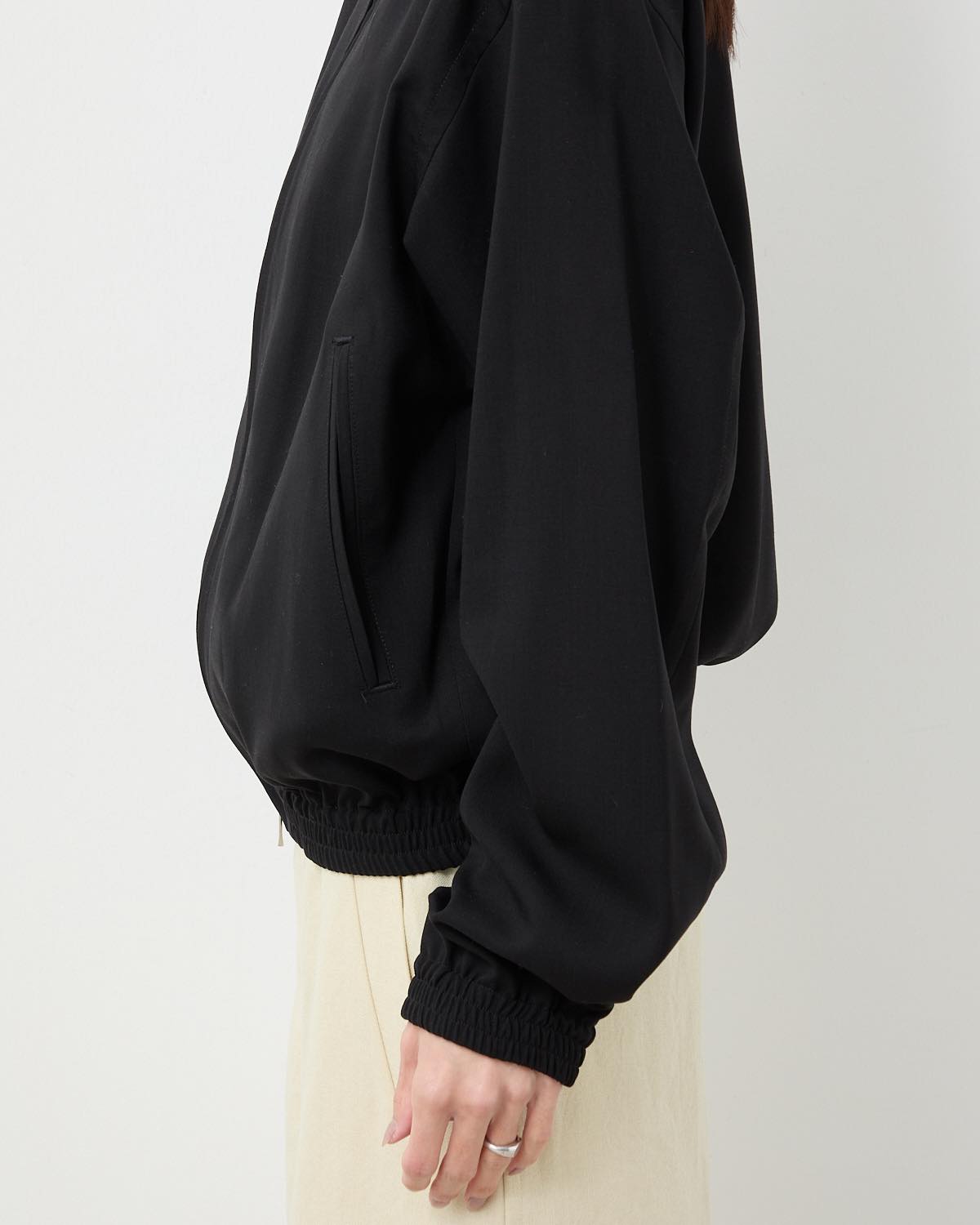 SUOER120'S WO ZIPUP BLOUSON