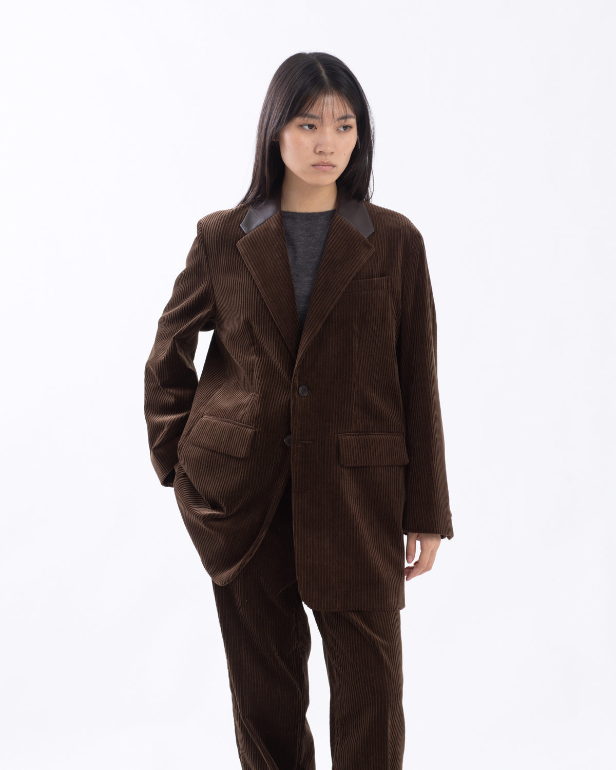 MIXED-WALE CORDUROY TAILORED JACKET