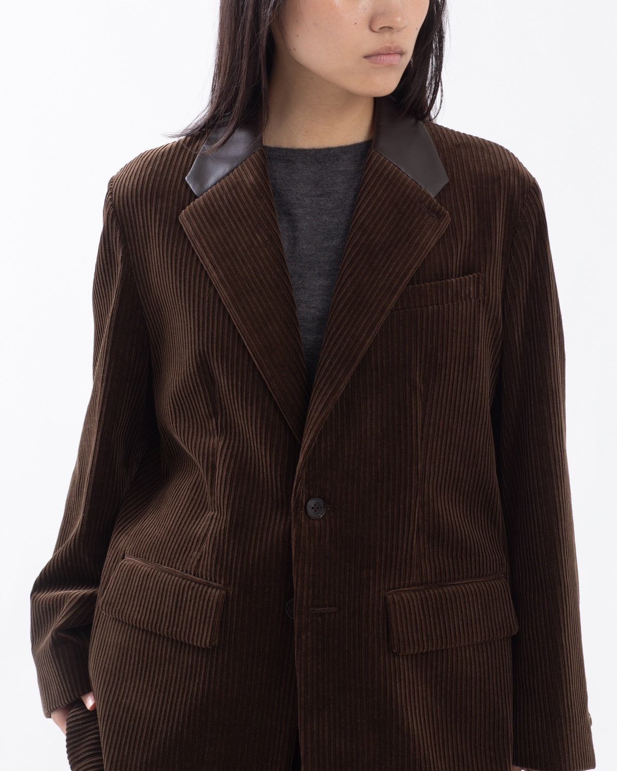 MIXED-WALE CORDUROY TAILORED JACKET