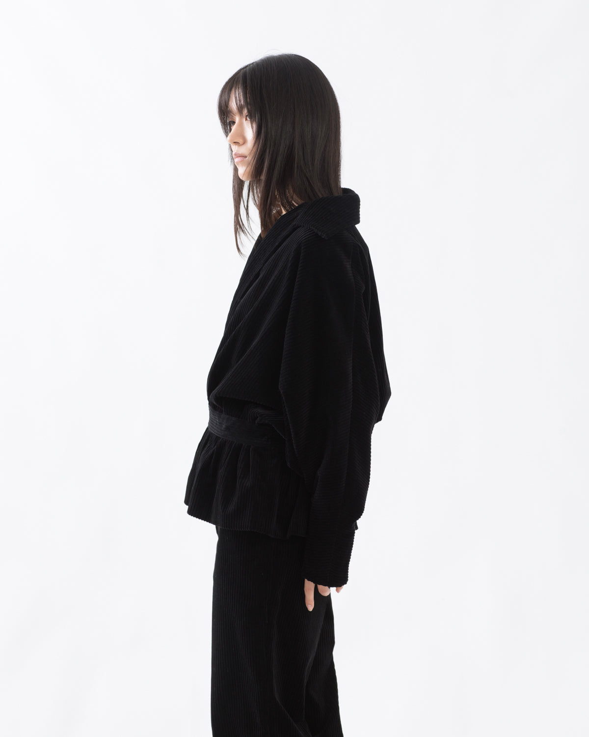 MIXED-WALE CACHECOEUR JACKET