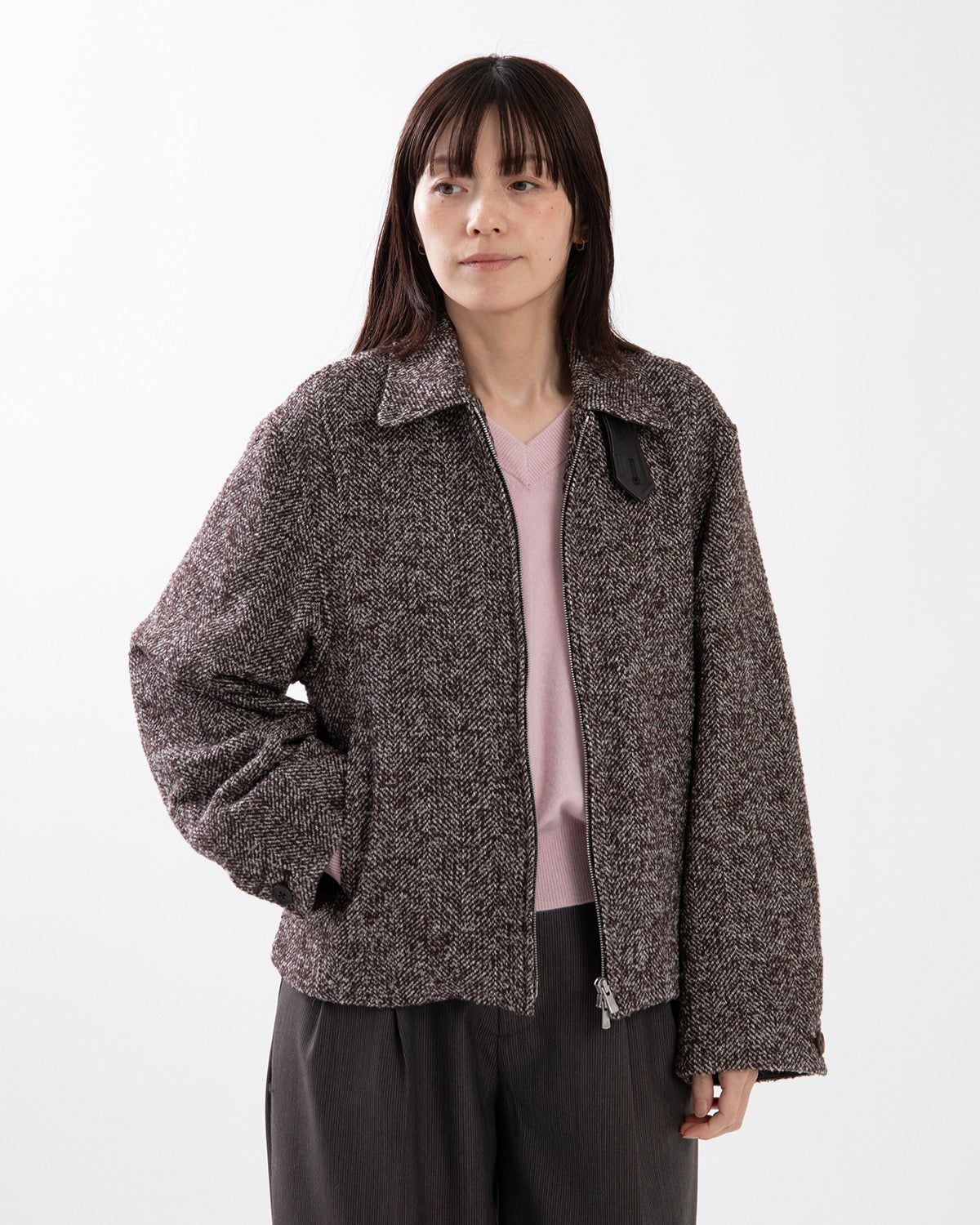 LOOP TWEED SEAM POCKET BLOUSON