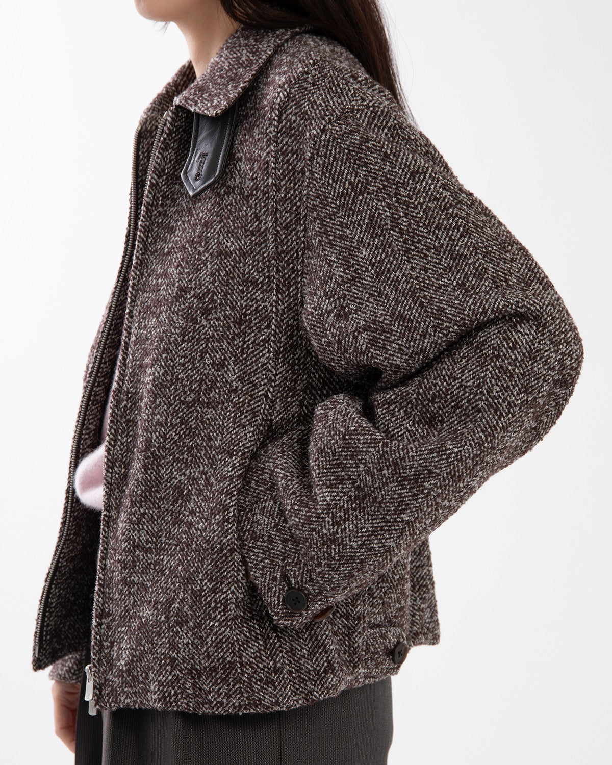 LOOP TWEED SEAM POCKET BLOUSON