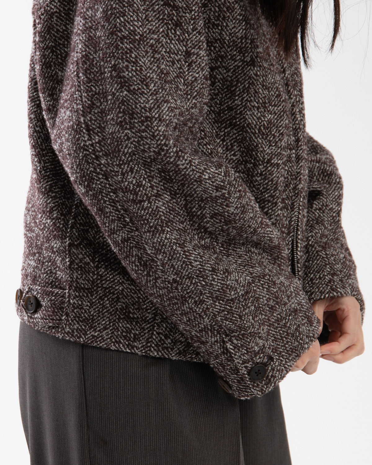 LOOP TWEED SEAM POCKET BLOUSON