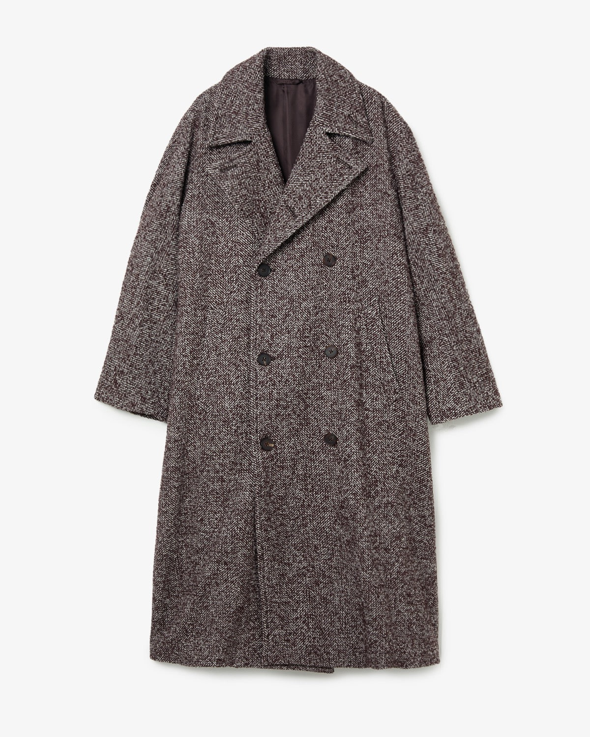 LOOP TWEED DOUBLE BREASTED COAT