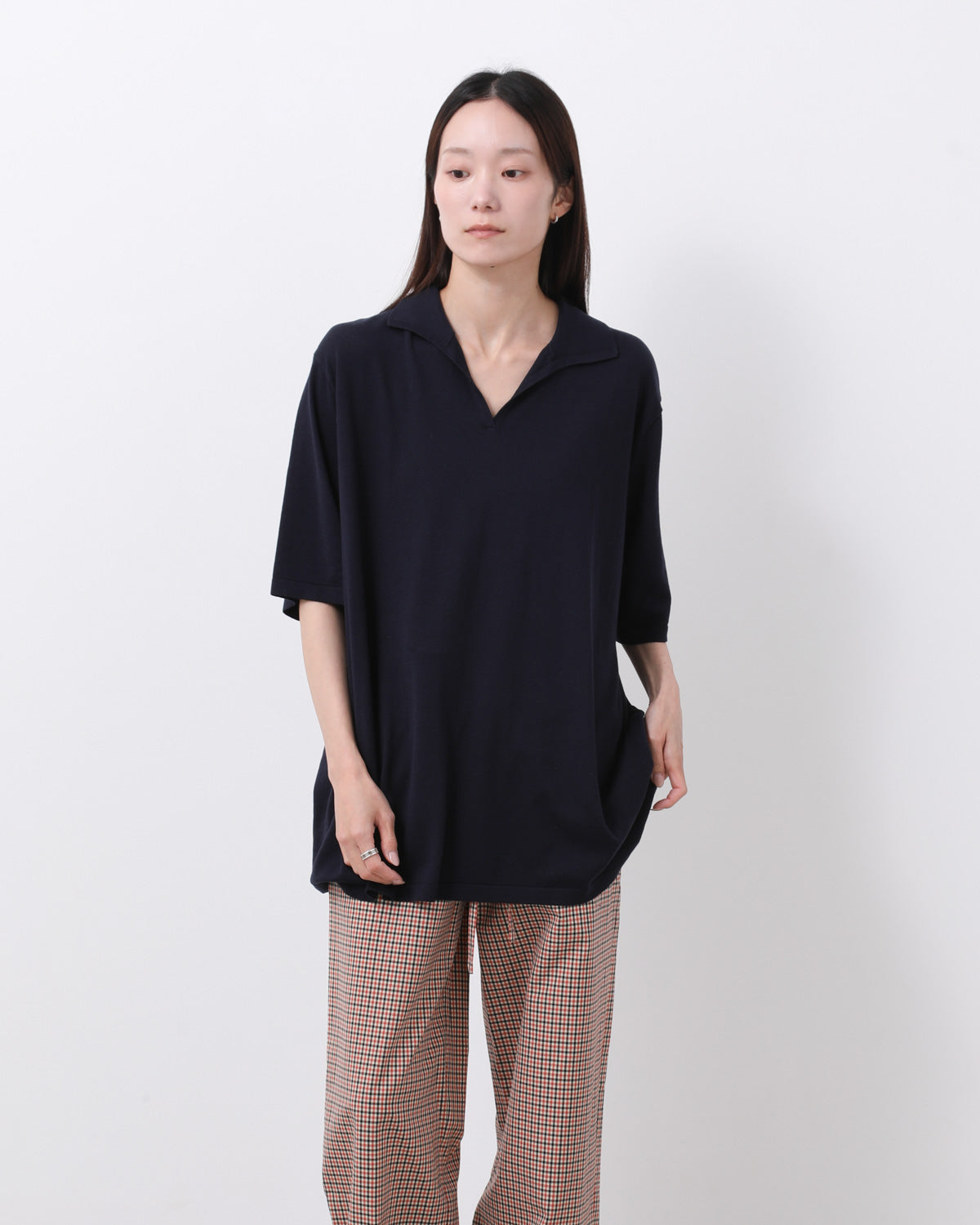 SILK COTTON SKIPPER KNIT