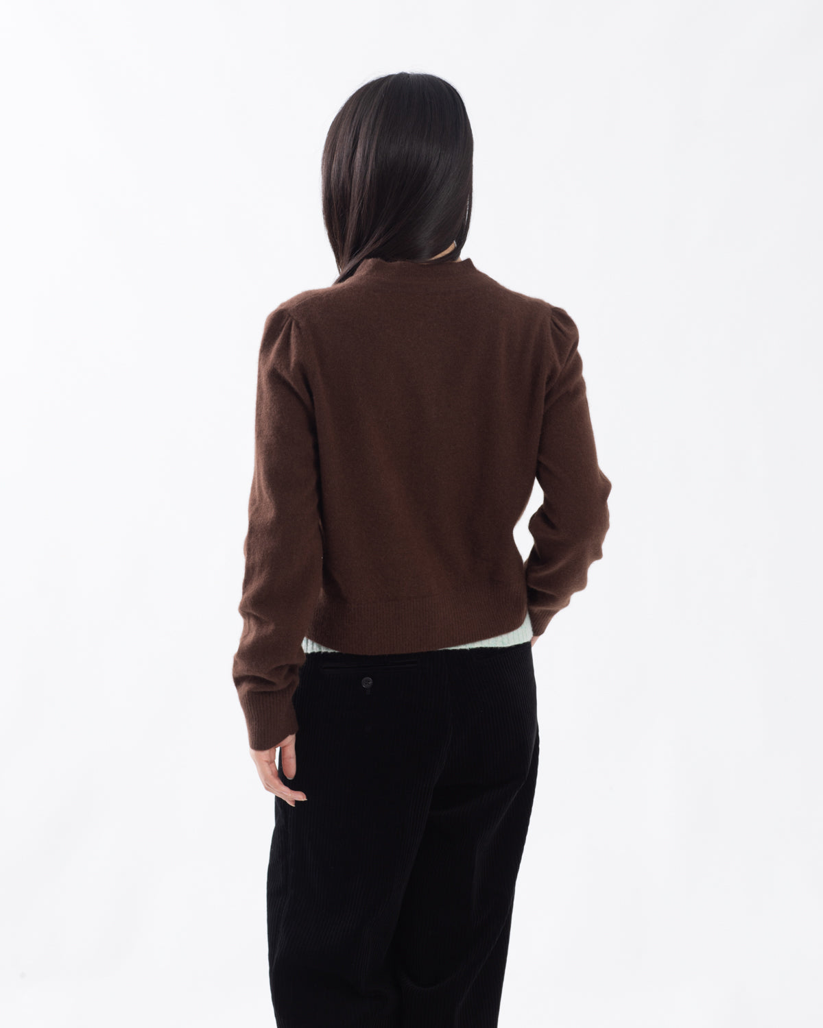 CASHMERE FRILL CARDIGAN