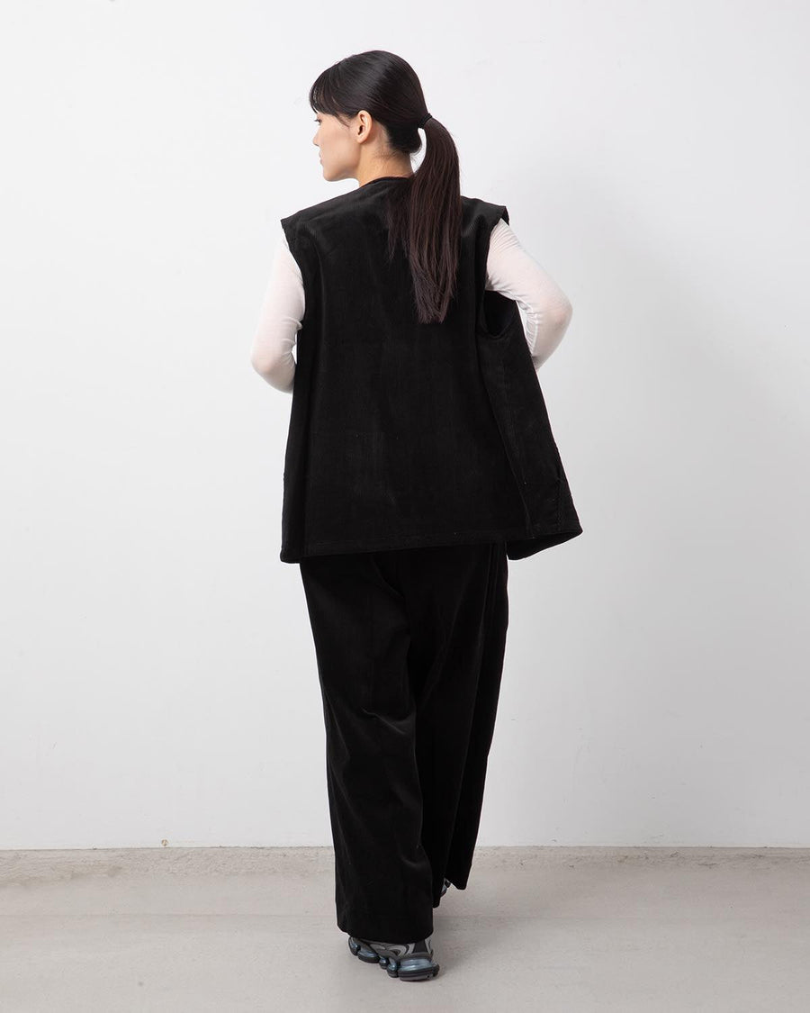 パンツ 00s old black corduroy 2tuck wide pants CORDUROY 2TUCK WIDE TROUSERS (WOMENS) – COVERCHORD