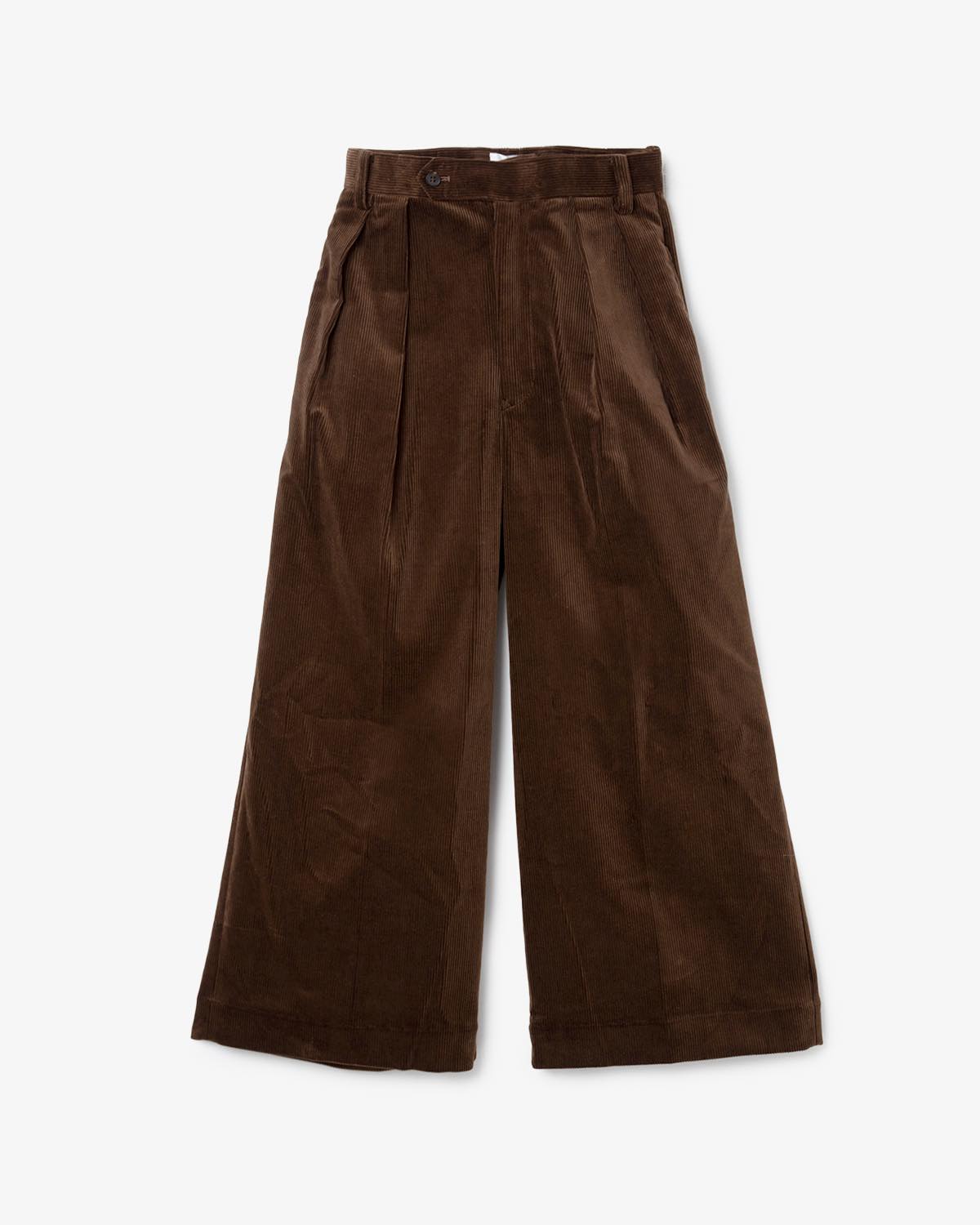 CORDUROY 2TUCK WIDE TROUSERS (WOMENS)