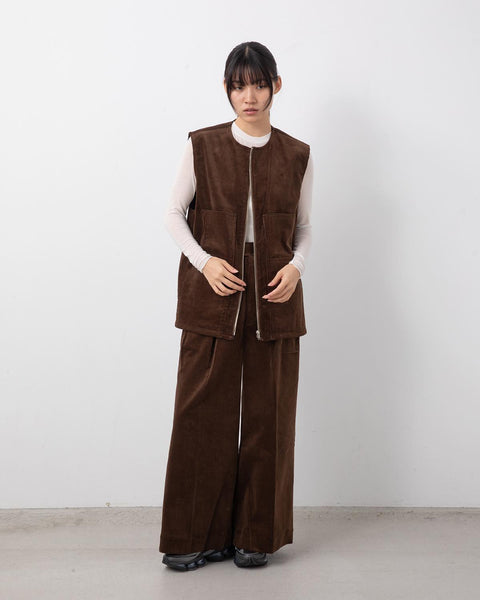 パンツ BISOWN 25aw CORDUROY 2TUCK WIDE TROUSERS 25A/W】 【BISOWN ビソウン】 CORDUROY 2TUCK WIDE TROUSERS