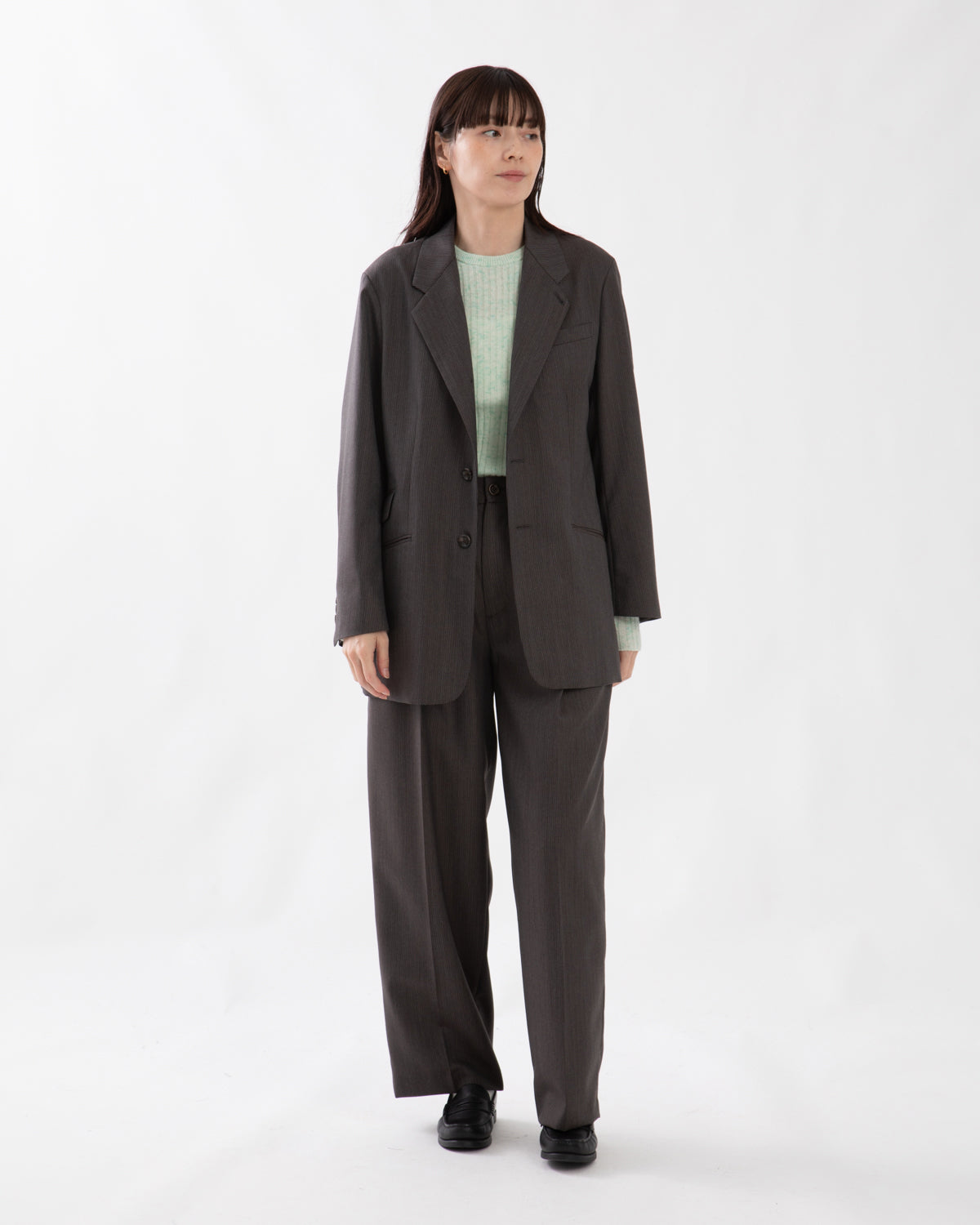 BRITISH CLASSIC WOOL 2TUCK SLACKS