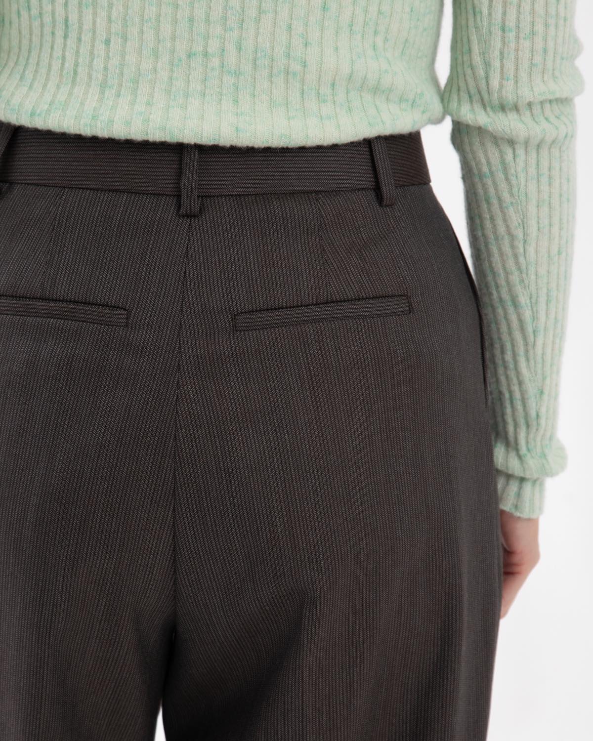 BRITISH CLASSIC WOOL 2TUCK SLACKS
