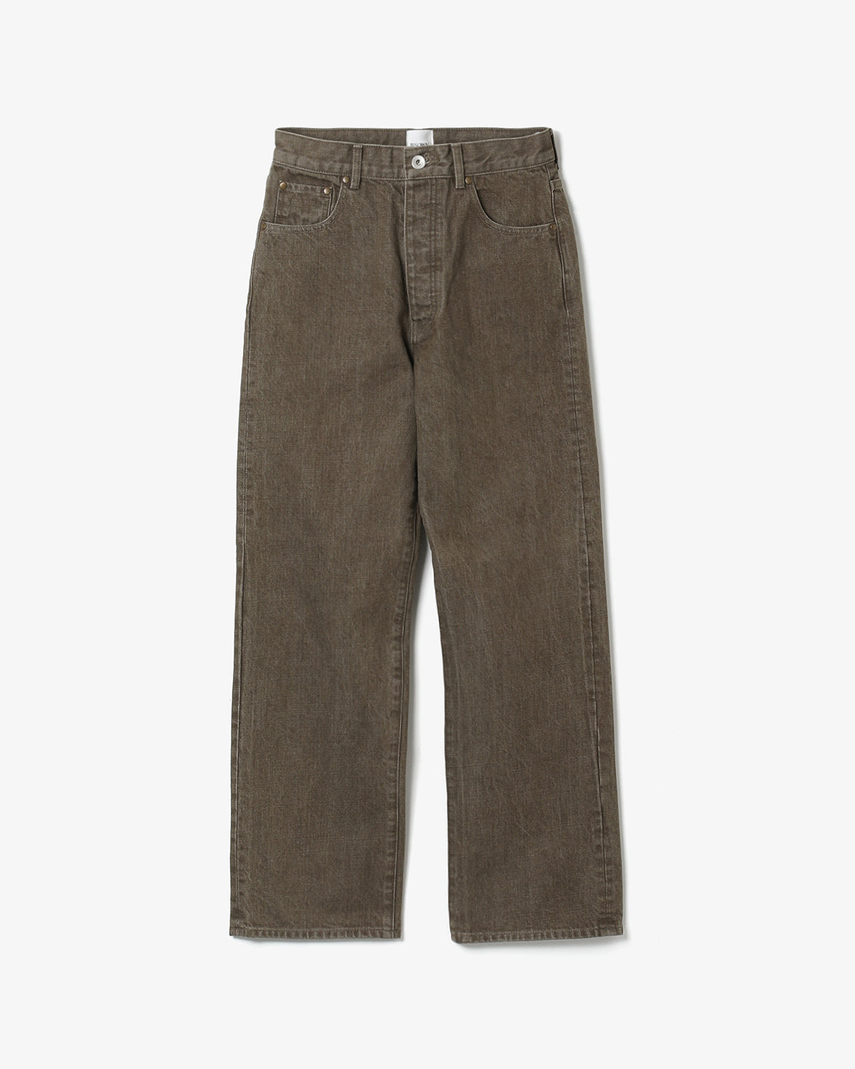 PURE STRAIGHT KHAKI DENIM